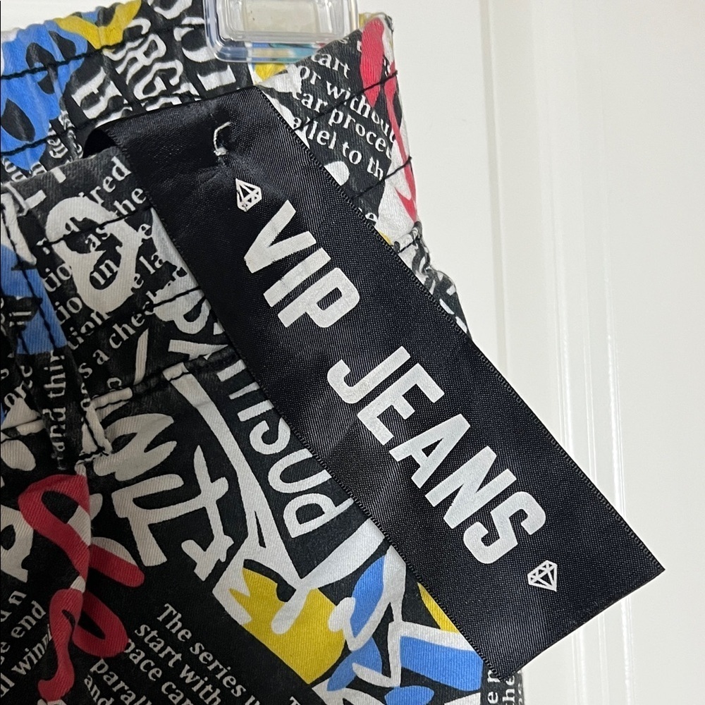 Wild Grafitti V.I.P. Jeans 90s Jogger Pants Size 9/29 - Picture 5 of 6